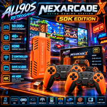 ALL90S NEXARCADE X – Console Retro HDMI Wireless con 2 Controller