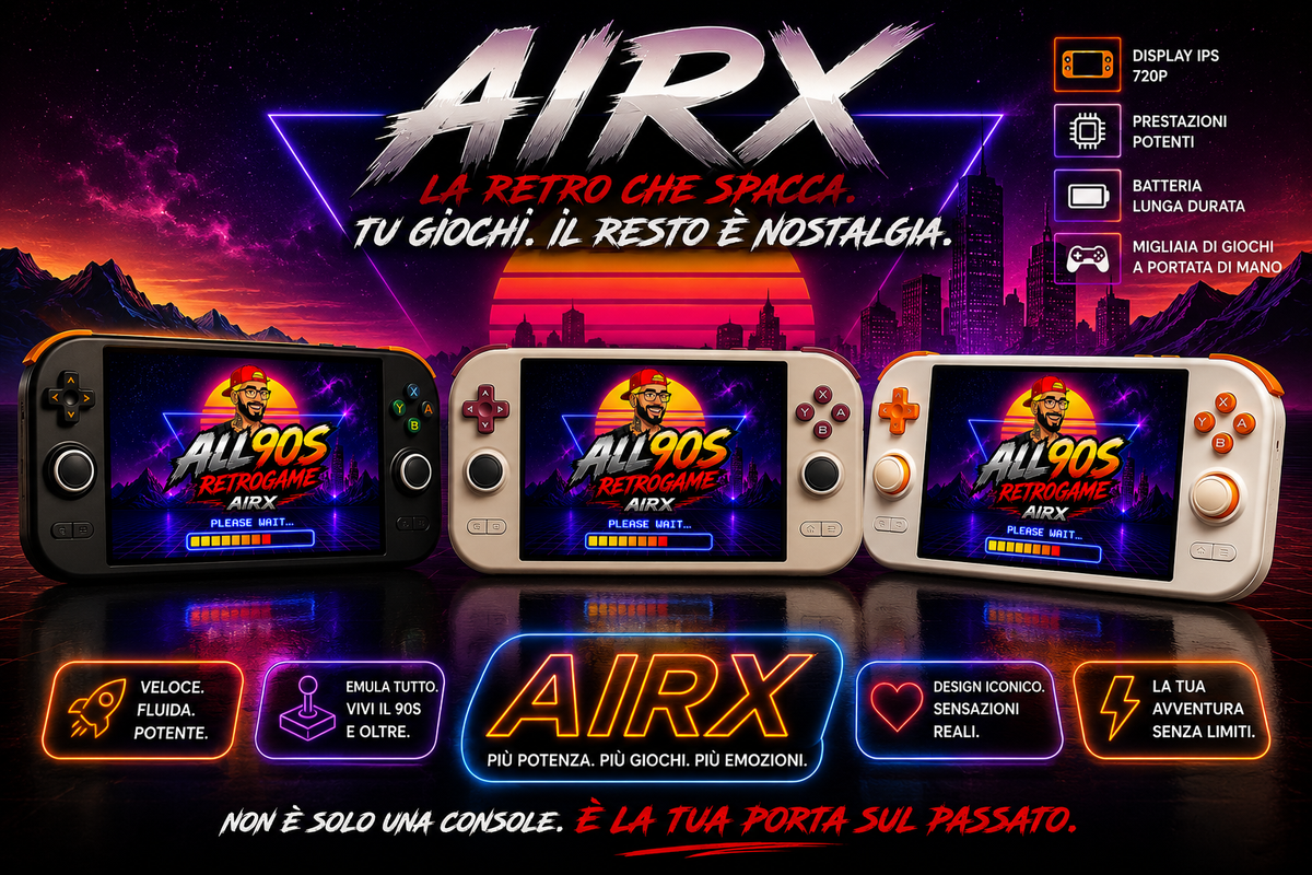 AIR X 5.5” Android 14 – 64GB STOCK / 128GB ALL90S EDITION