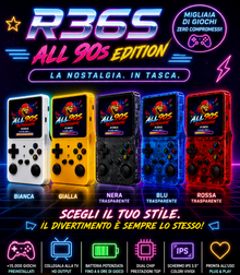 R36S ALL90S EDITION ARKOS CUSTOM  Doppio Chip RAM • Rockchip RK3326