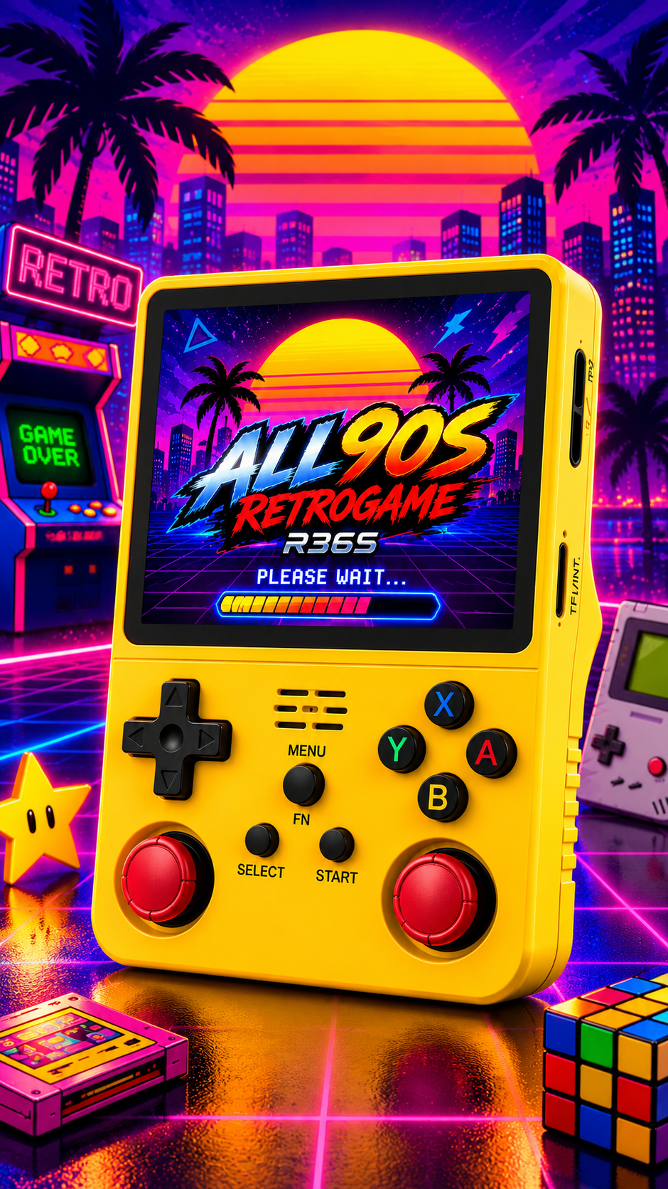R36S ALL90S EDITION ARKOS CUSTOM  Doppio Chip RAM • Rockchip RK3326